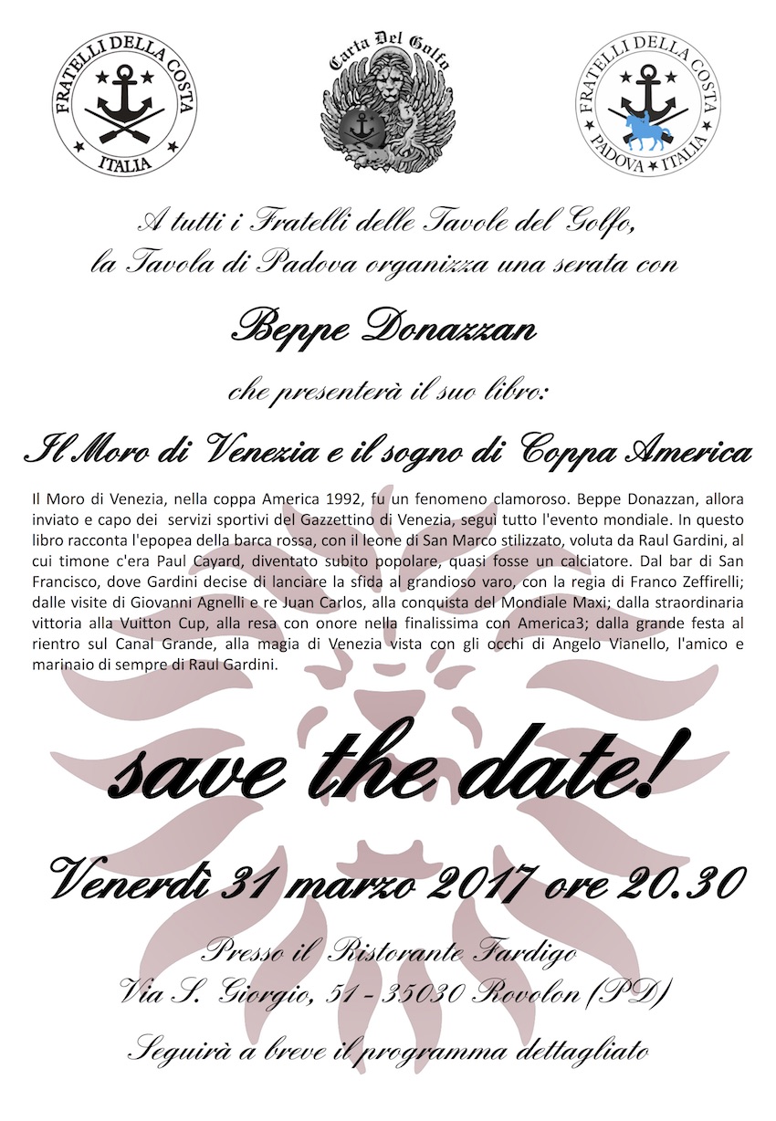 Beppe Donazzan presenta il suo libro Il Moro di Venezia