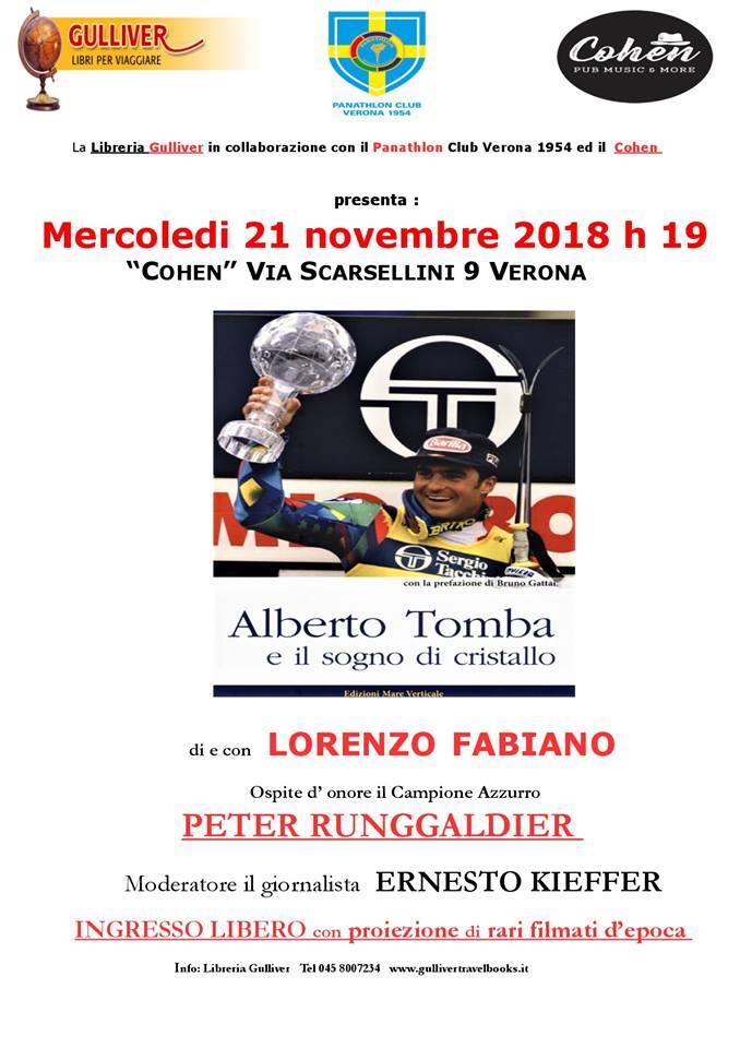 Alla libreria Gulliver di Verona il libro di Alberto Tomba