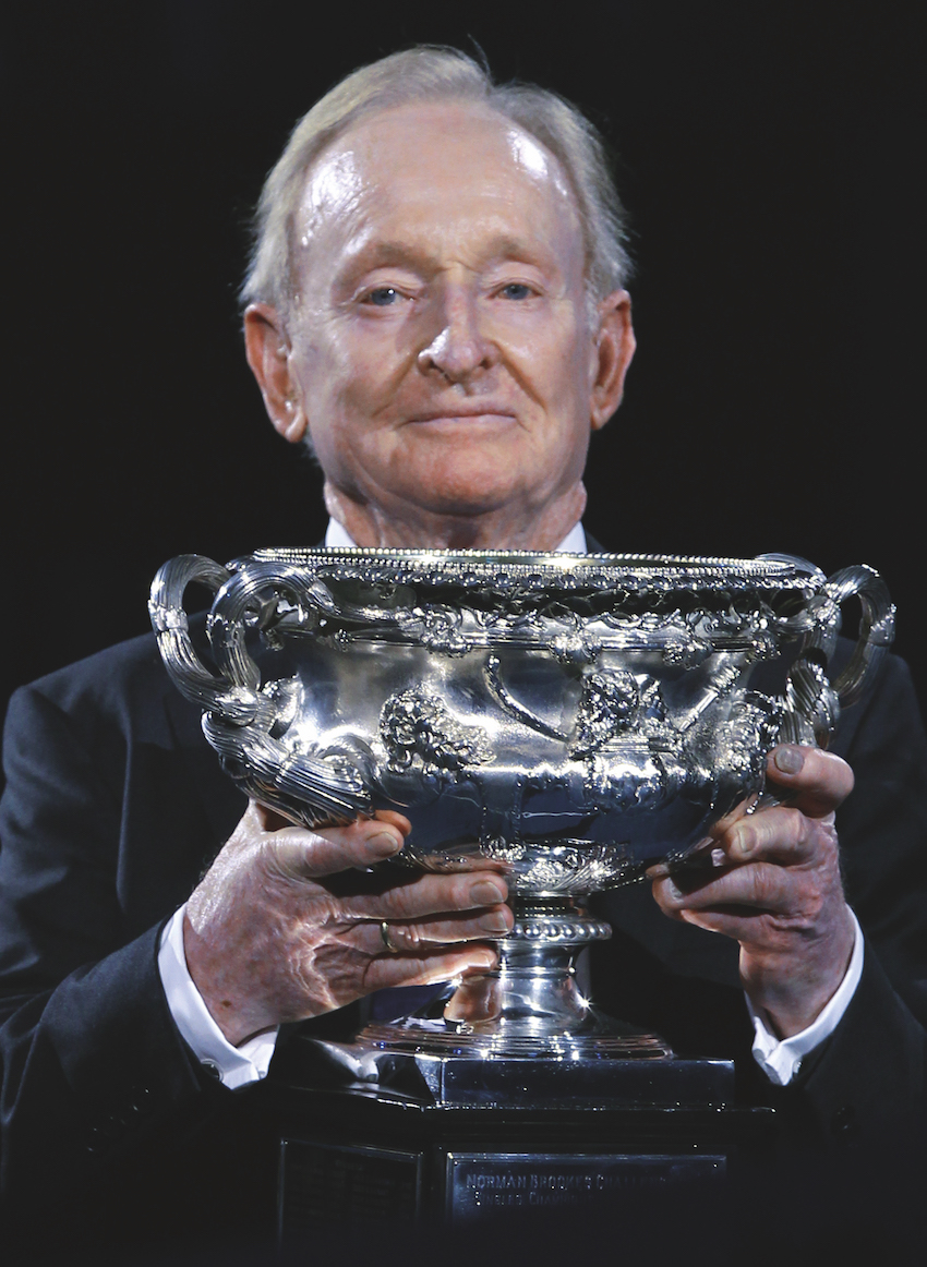 Rod Laver premiato con la Racchetta d'Oro